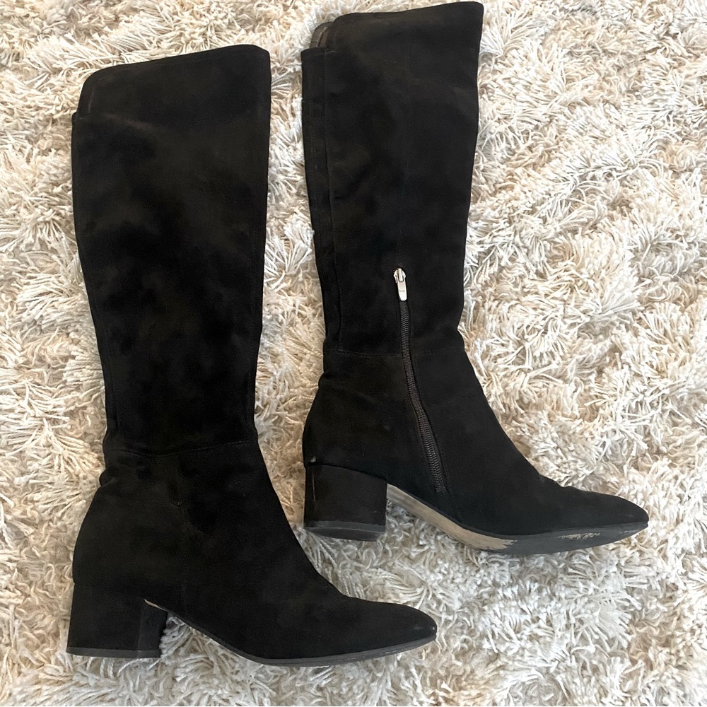 Marc Fisher Black Suede Boots
